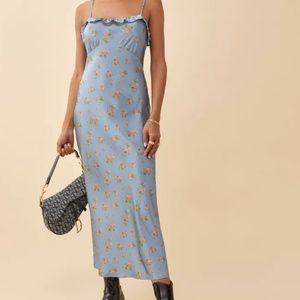 Reformation Aribella Silk Dress in Cora